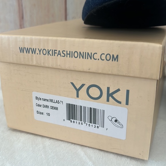 NIB Yoki Willa’s mules in dark denim - Picture 4 of 8